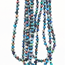 2-3 Strands Necklace Marbled Beads "Keelem"