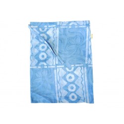 Sac de rangement en tissu & Batik Bio "Bleu Montagne"