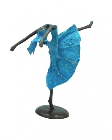 Statut en bronze - danseuse en bleu